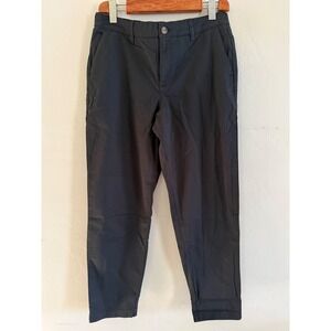 Pact Mens Organic Cotton Stretch Chino Pants Black Elastic Back Medium NEW